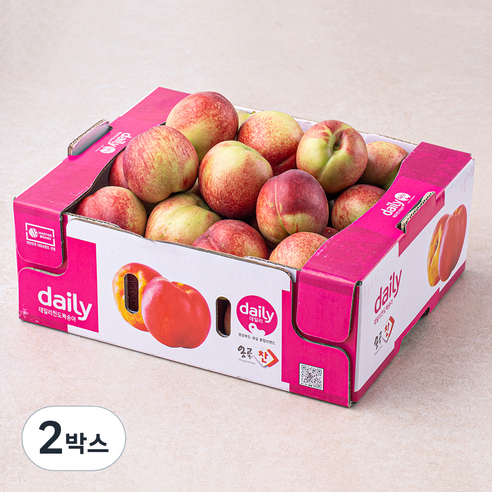 GAP 인증 경산 옹골찬 신비복숭아, 2kg, 2박스