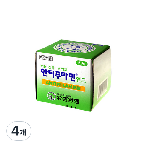 유한양행 안티푸라민 연고 60g, 4개