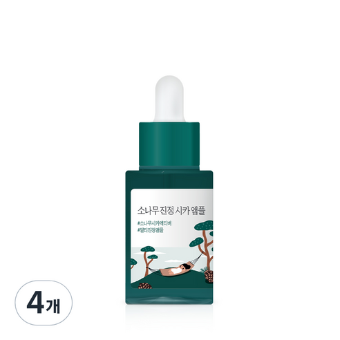 라운드랩 소나무 진정 시카 앰플, 30ml, 4개