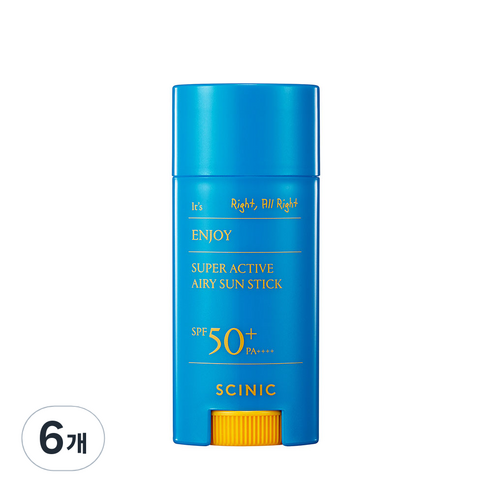 싸이닉 엔조이 슈퍼 에어리 썬스틱 SPF50+ PA++++, 15g, 6개