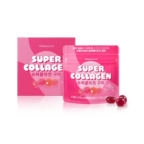 바이탈뷰티 슈퍼콜라겐 구미 40g x 5p, 200g, 2개