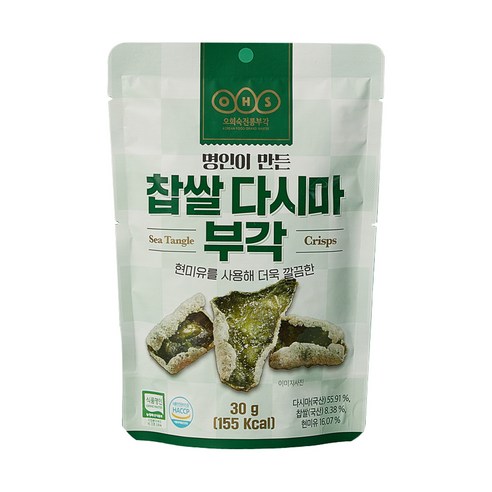 오희숙전통부각 찹쌀 다시마 부각 30g, 1개