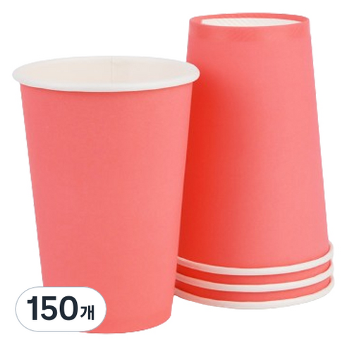 투고팩 종이컵 390ml 피치핑크, 50개입, 3개