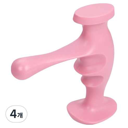탑피아 가벼운 지압 마사지용품, 4개, 마사지건 핑크