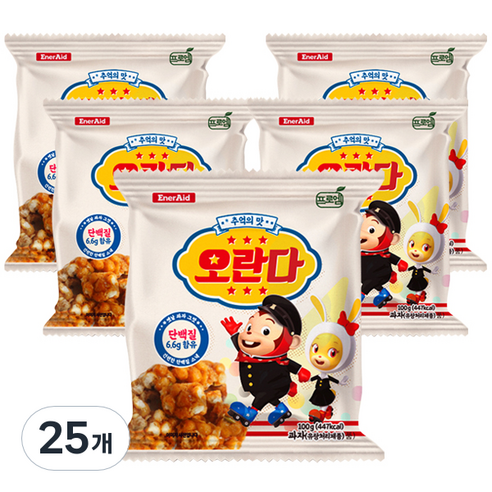 프로엠 단백질 오란다 강정, 100g, 25개