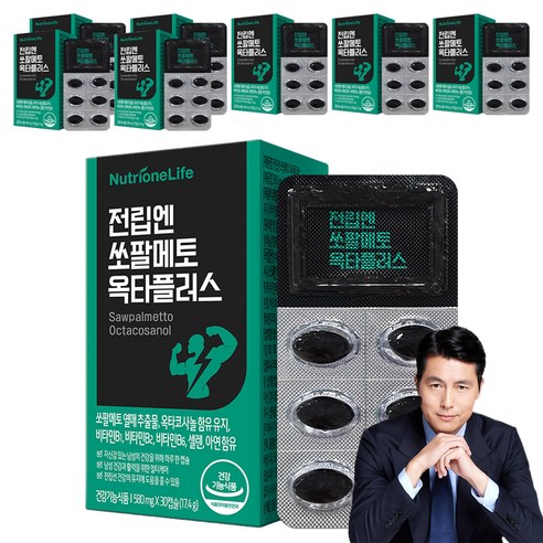 뉴트리원 전립엔 쏘팔메토 옥타플러스 17.4g, 30정, 8개
