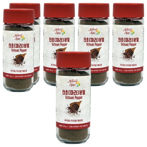 내츄럴스파이스 산초 마라분말, 50g, 6개