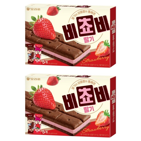 오리온 비쵸비 딸기, 125g, 2개