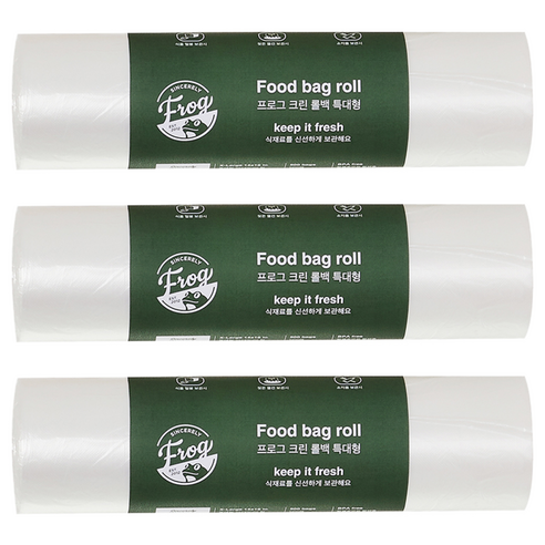 프로그 크린 롤백 특대형 35cm x 45cm, 특대(XL), 500개입, 3개