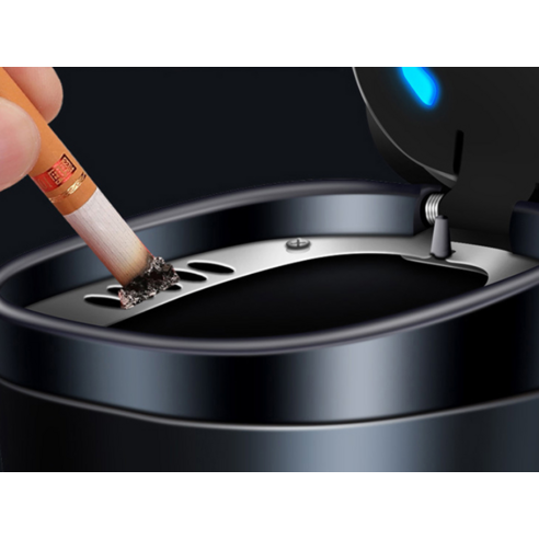 어둠 속에서도 빛나는 청결함, 카템 원터치 LED 차량용 재떨이 CT153