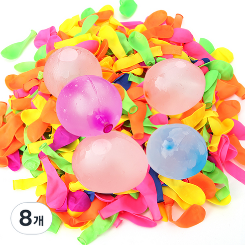 리빙다 뉴 물풍선 500p, 혼합색상, 8개