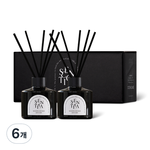 센티카 오브제 디퓨저, 07 우드라운지, 200ml, 6개
