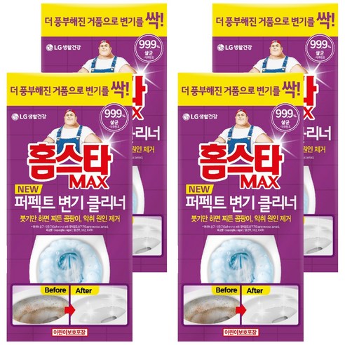 홈스타 맥스 퍼펙트 변기 클리너, 540ml, 4개