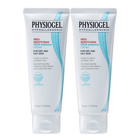 피지오겔 레드수딩 시카밸런스 크림, 80ml, 2개