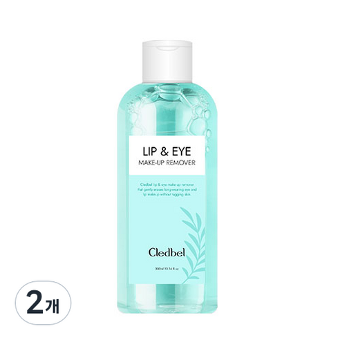 끌레드벨 시카 메이크업 립 앤 아이 리무버, 300ml, 2개