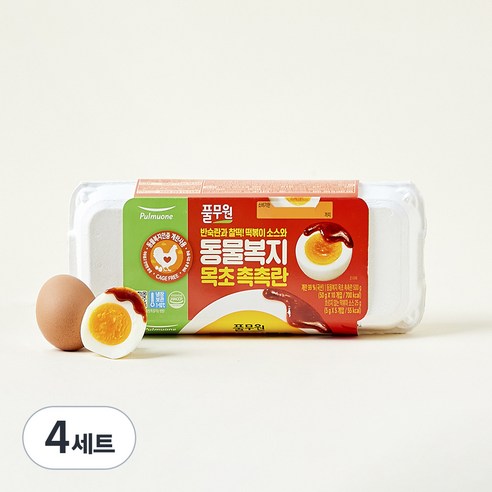 풀무원 동물복지 목초 촉촉란 + 떡볶이소스 5개입 세트 525g, 10구, 4세트