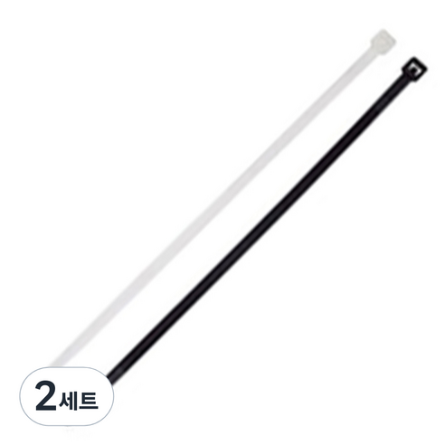 에이버리 케이블타이 혼합 100mm 흑 100p + 백 100p, 2세트