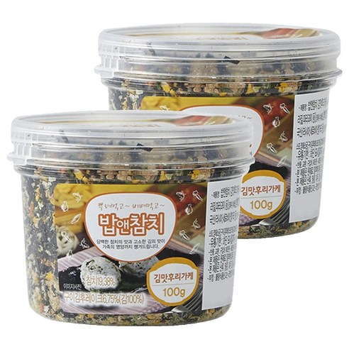도들샘 밥앤참치 김맛 후리가케, 100g, 2개