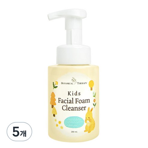 보타니컬테라피 키즈 페이셜 폼 클렌저, 280ml, 5개