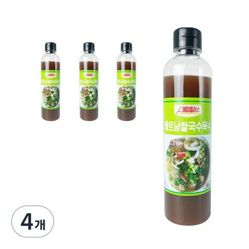 에이플러스 베트남쌀국수 육수, 500g, 4개