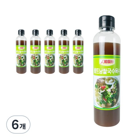 에이플러스 베트남쌀국수 육수, 500g, 6개
