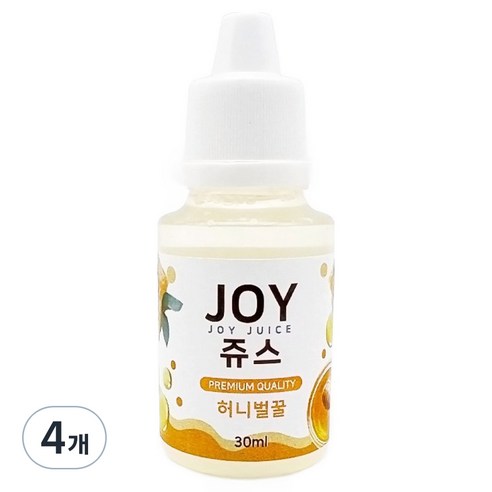 아로마조이 조이쥬스 슬라임 향료 30ml, 4개, 허니벌꿀