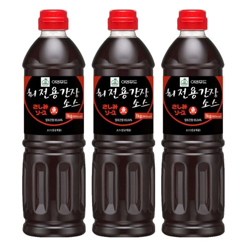 이엔푸드 회전용 간장소스, 1kg, 3개