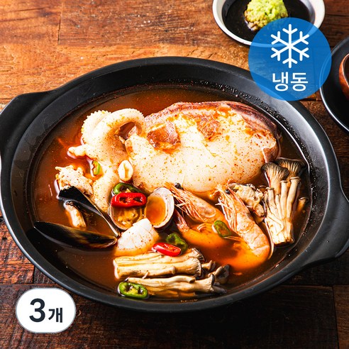 살맛나요 통 갑오징어 해물탕 (냉동), 3개, 510g