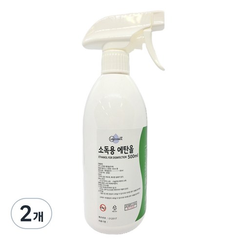 그래콜 소독용 에탄올, 2개, 500ml