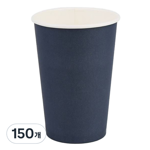 투고팩 종이컵 390ml 네이비, 150개, 1개입