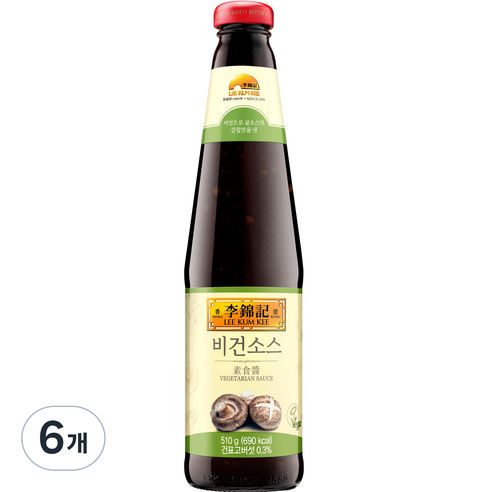 이금기 비건소스, 510g, 6개