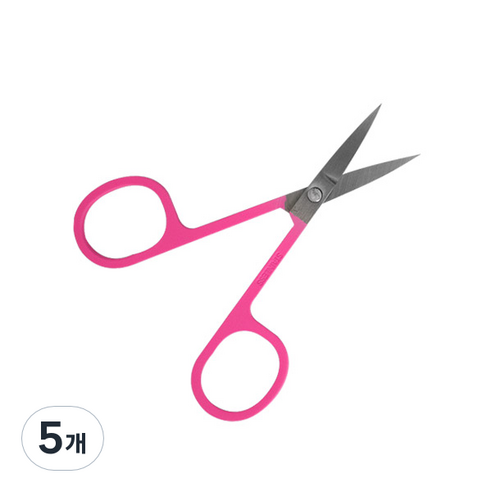 와이츄 속눈썹 가위, 핑크, 5개