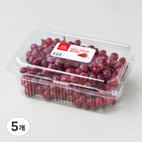 만나다 미국산 씨없는 적포도, 900g, 5개