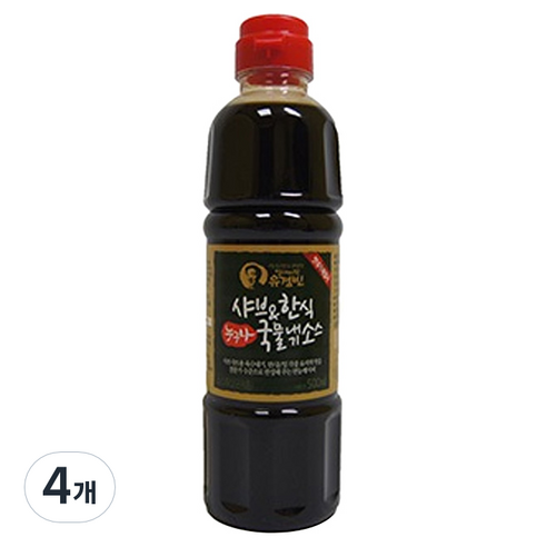 이엔푸드 유경빈 샤브한식국물내기소스, 500ml, 4개