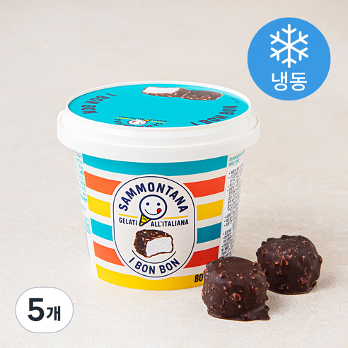 사몬타나 본본 아이스크림 (냉동), 80g, 1개입, 5개