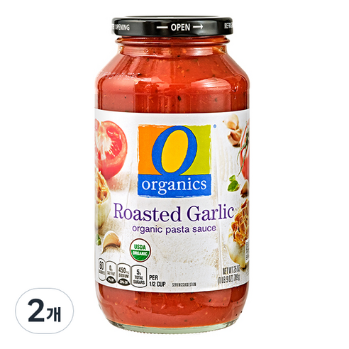 오오가닉 로스티드갈릭 파스타소스, 709g, 2개