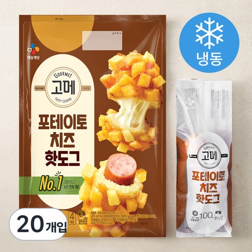 고메 포테이토치즈 핫도그 (냉동), 100g, 4개입, 5개