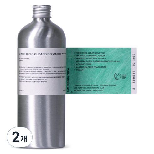 톤28 C01 비 이온 클렌징 워터, 500ml, 2개