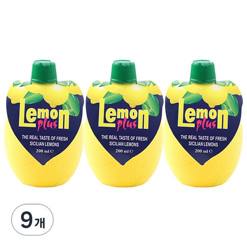 유로푸드 레몬플러스 음료, 200ml, 9개