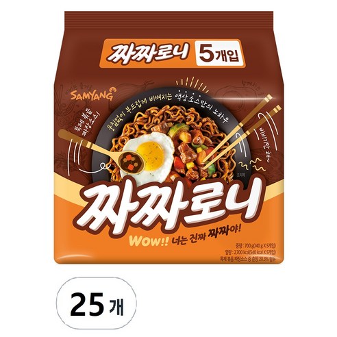 짜짜로니 140g, 25개