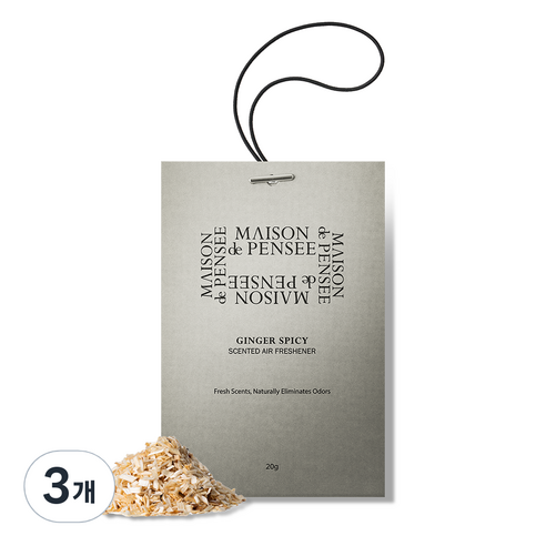 메종드 펜세 퍼퓸 에어 프레셔너 20g, 3개, 진저 스파이시