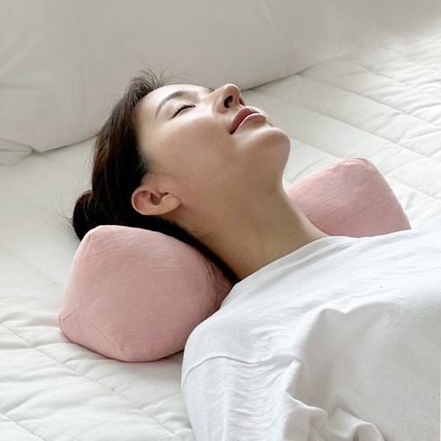 누아 편백큐브 베개, 핑크, 1개