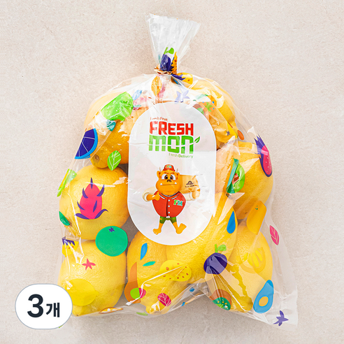 프레시몬 레몬, 1kg, 3개