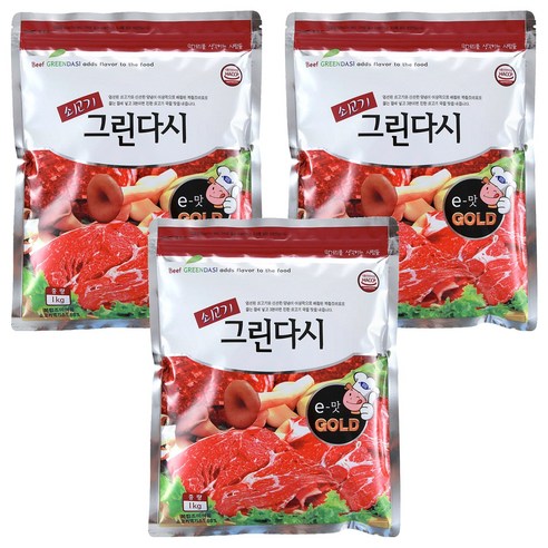 두원식품 쇠고기 그린다시, 1kg, 3개