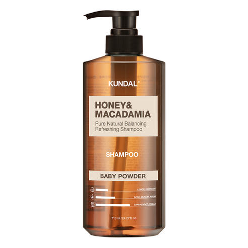 쿤달 허니 앤 마카다미아 네이처 샴푸 베이비파우더향, 718ml, 1개
