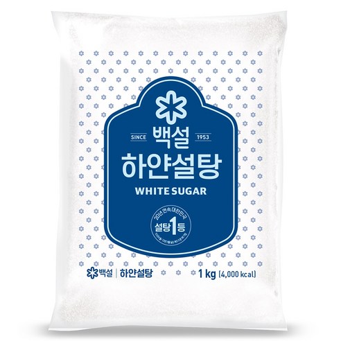 백설 하얀설탕, 1kg, 1개