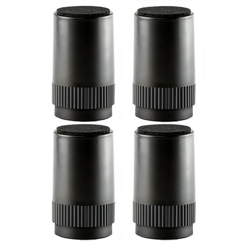 친절한마이쮸 가구다리 높이조절 발받침 100mm 4p, 블랙