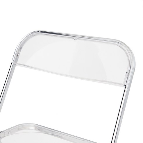 좁은 공간, 넓은 만족! 투명 접이식 의자로 완성하는 감각적인 인테리어