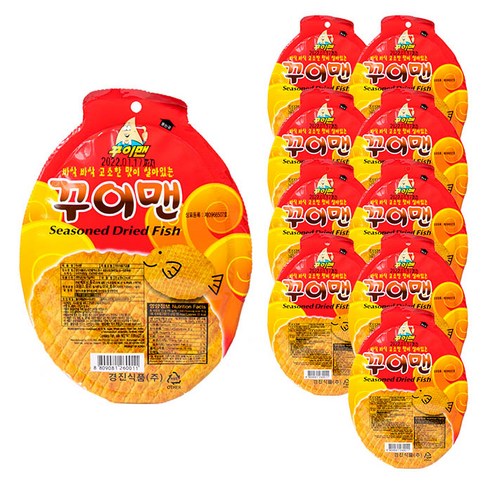 꾸이맨 어포스낵 23g×10개, 23g, 10개
