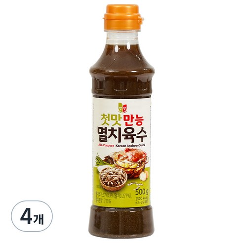 첫맛 만능 멸치육수, 500g, 4개